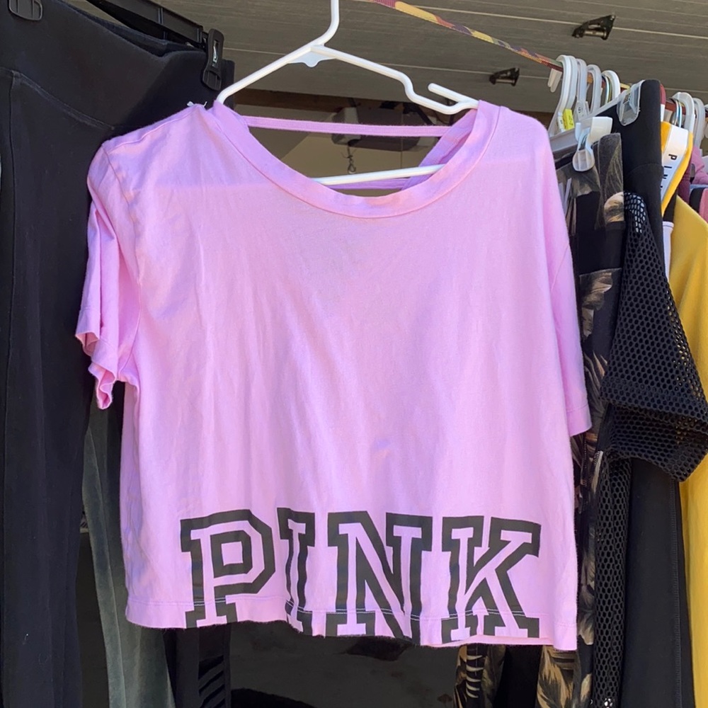 Pink leggings and tshirt set